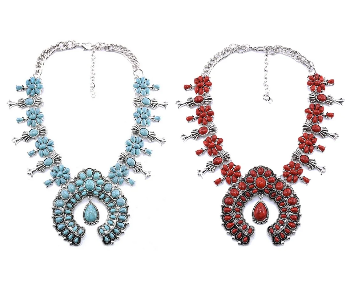 Olsen Twins Boho Vintage Etnicos богемный камень из смолы крупные массивные ожерелья для женщин