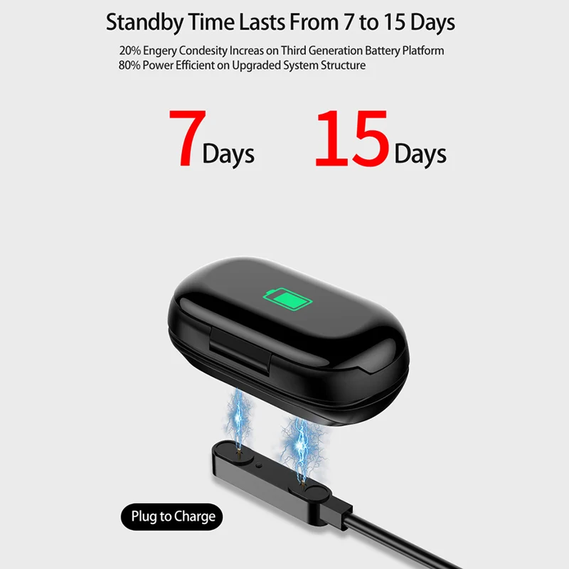 Смарт-часы M1 новейший умный браслет с искусственным интеллектом Bluetooth-наушниками