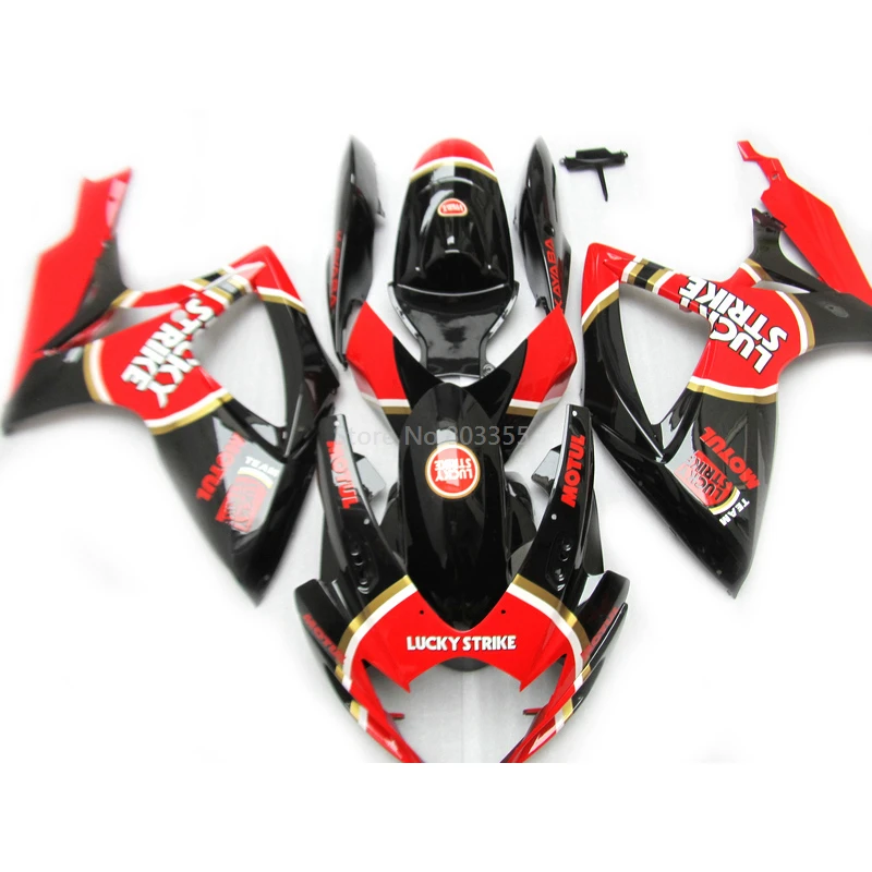 

Hot Sales fairings Kits Fit For 2006 2007 SUZUKI GSXR600 750 K6 K7 Replace Red Black Injection Fairing gsxr600 06 07 MU61
