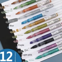 metal color marker pen 812 colors per set diy high gloss pen