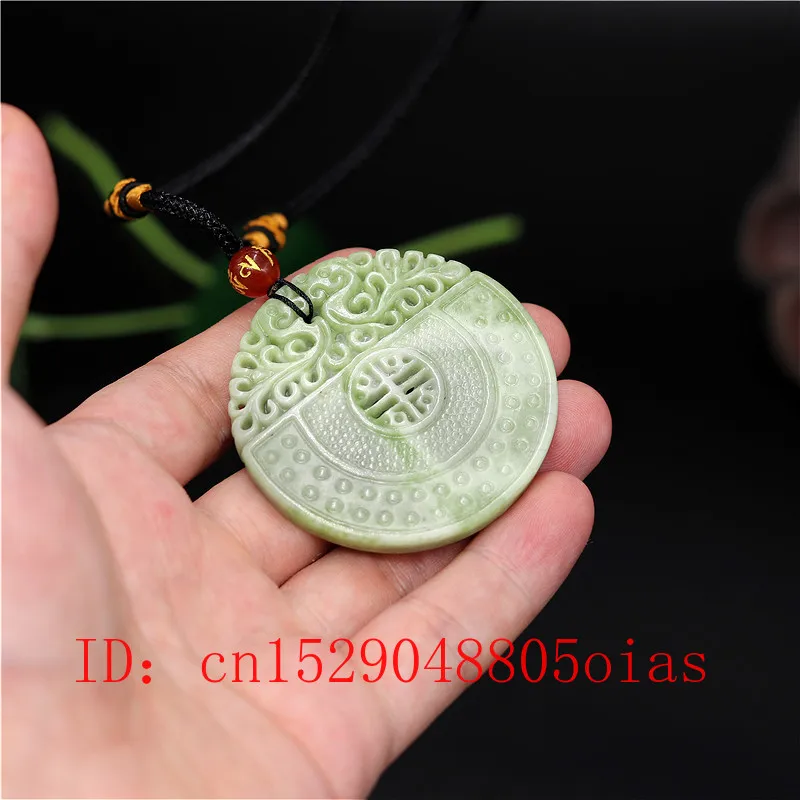Натуральный белый зеленый китайский Нефритовый Дракон Ожерелье Феникса