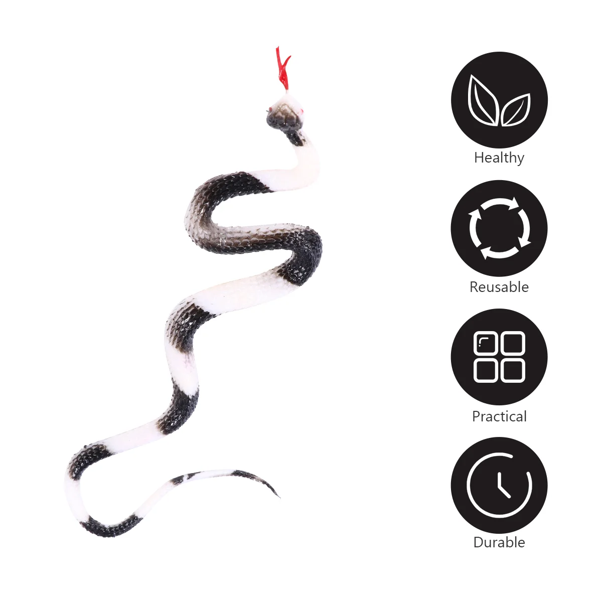 

Realistic Rubber Snakes Toys Scary Fake Snake Rubber Snake Tricky