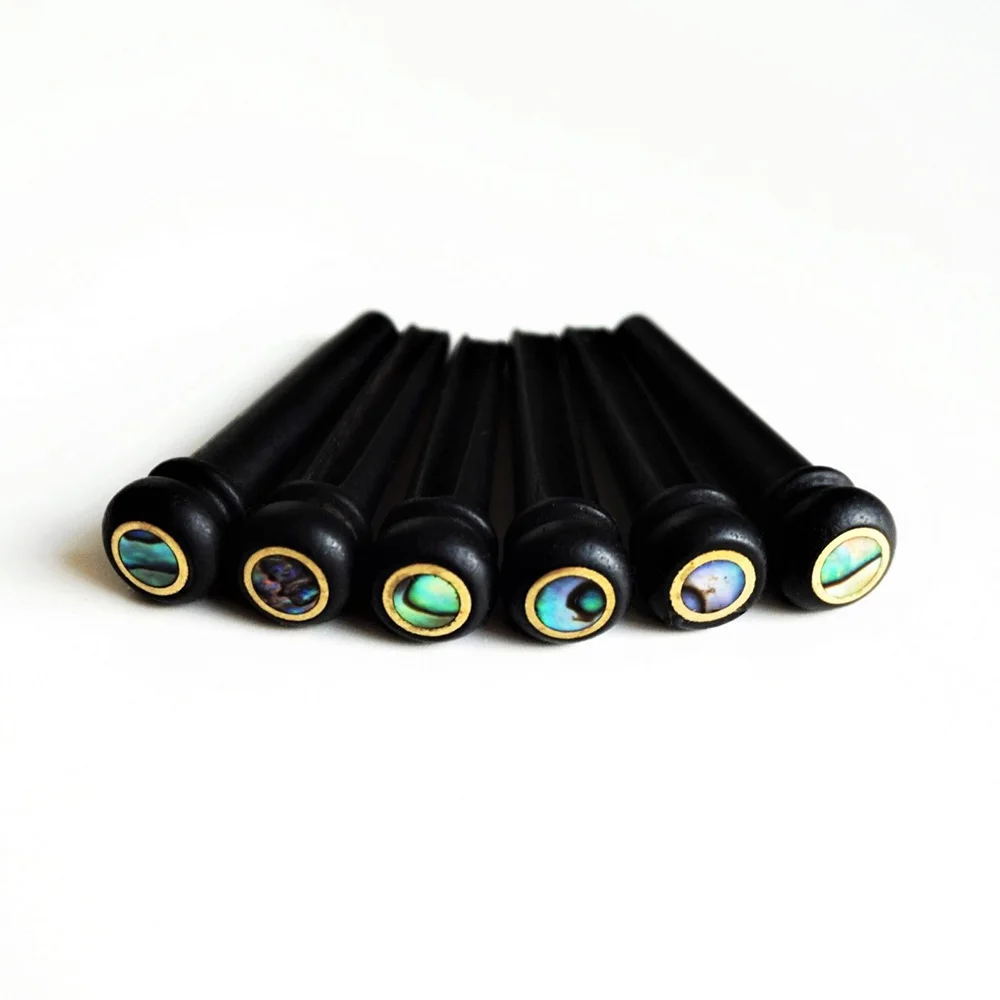 Высококачественные штифты для гитары из черного дерева струн гитарные концевые