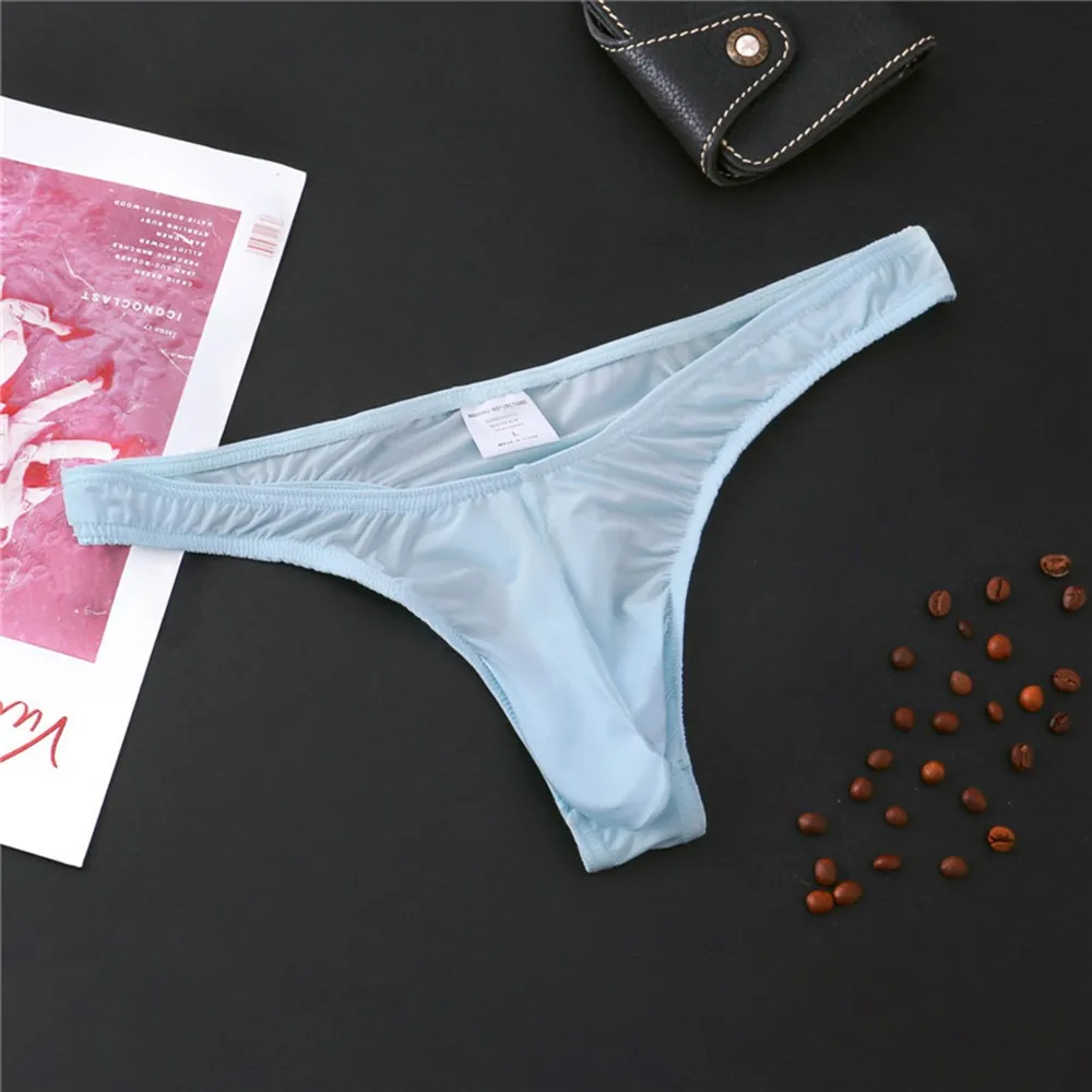 

New Men's Underwear T-Back G-String Briefs Sexy Breathable Tangas Thong Lingerie Breathable Fashion Thongs Sissy Porno Panties