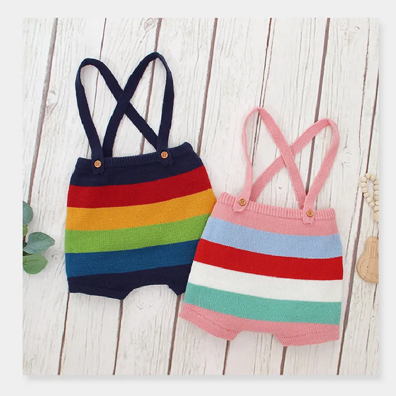 Трикотажный детский комбинезон штаны для мальчиков и девочек одежда