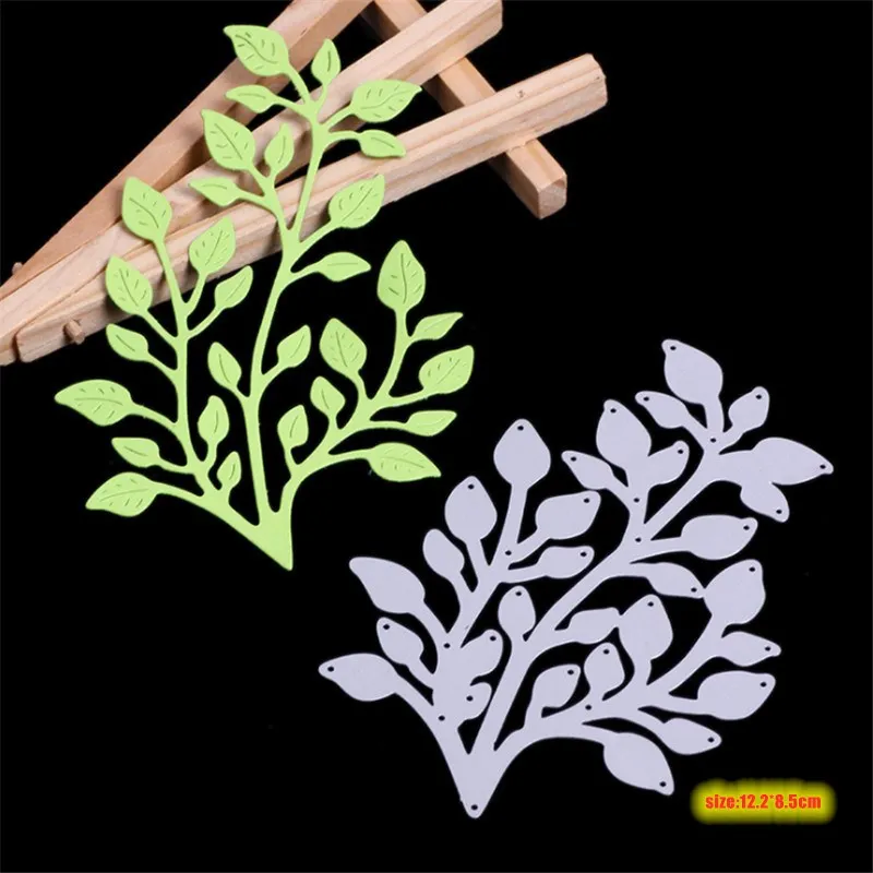 

2021 New Pretty leaves Metal Cutting Dies Stencil Die Cut Scrapbooking Craft Stamps DIY Album Paper Cards Embossing Die