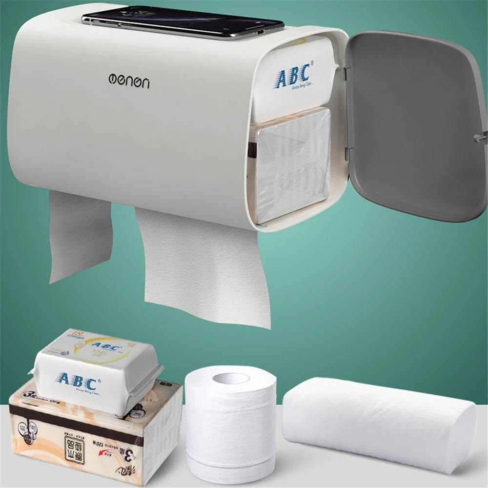 

Ящик для хранения косметики, Домашний Настольный ящик для макияжа, настенный водонепроницаемый держатель для туалетной бумаги, многофункц...