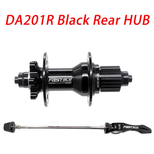 FASTACE DA201 F/R DEORE XT M8100 M7100 FH BH концентратор 12 s 32H 135x10 мм 100x9 мм E-THRU ось велосипеда 12 Скоростей микро сплайн - Цвет: DA201R Black Rear