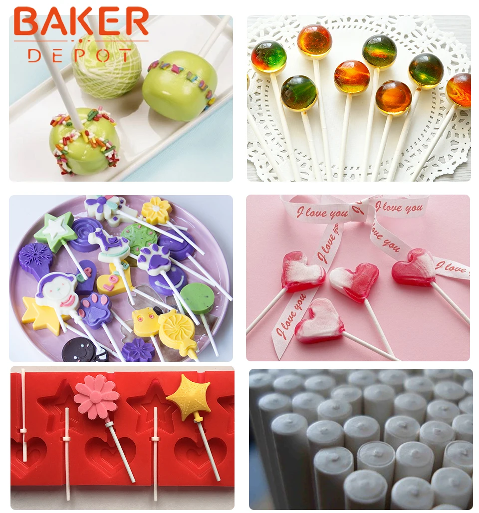 BAKER DEPOT большая силиконовая форма для леденца Сердце Шоколад Конфеты леденец Форма Торт Кондитерские украшения инструмент DIY День рождения Валентина