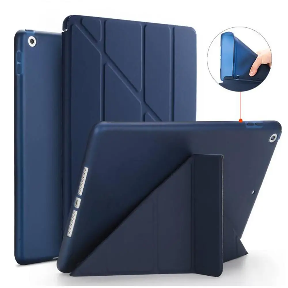 Смарт Услуга/сна чехол для нового iPad 9.7 2017 A1822 Мода ультратонких + Мягкий ТПУ