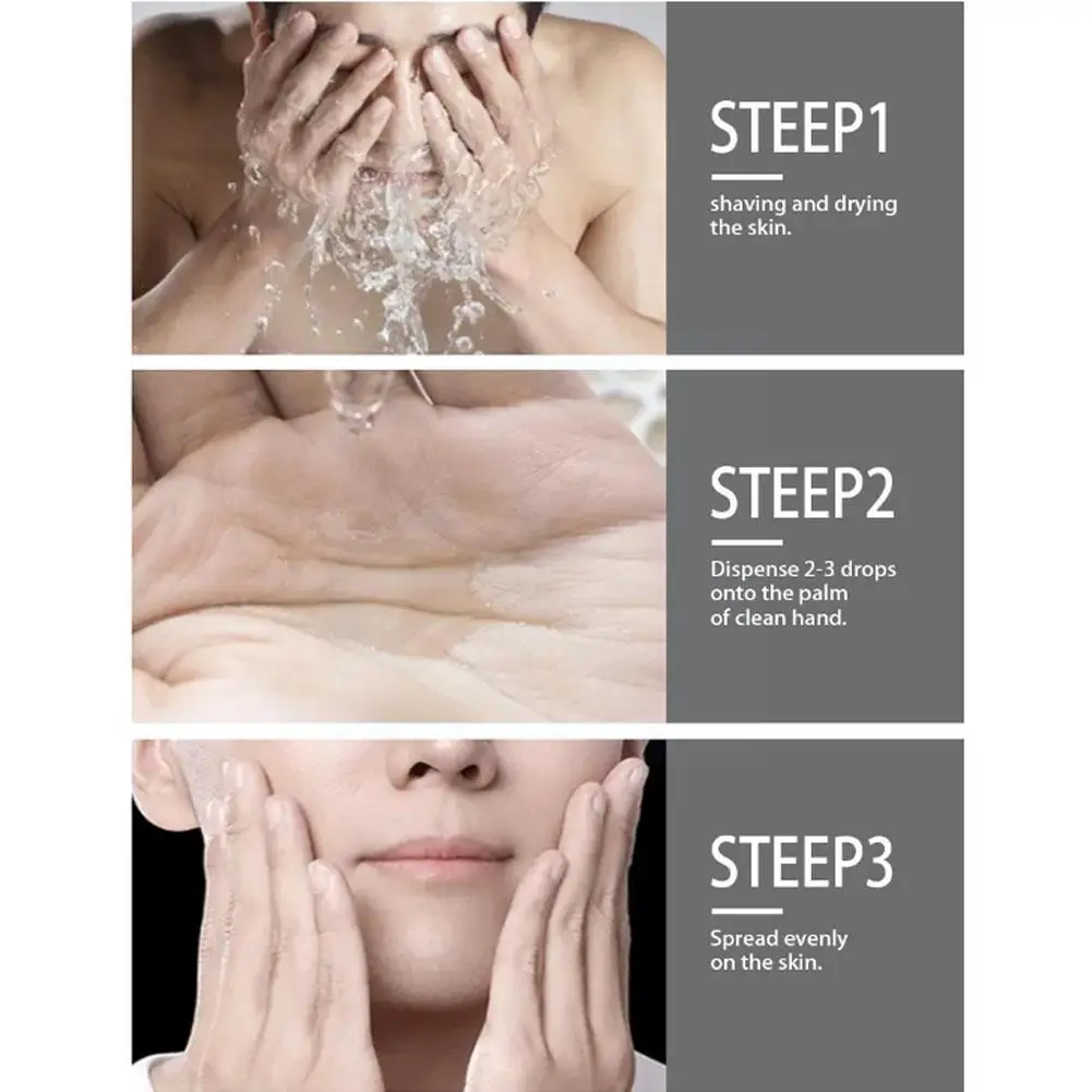 

After Shave Reduces Dark Spots Redness Shaver Burns and Razor Bump Care Solution Women's Men's Stopper Serum Ingrown Hair R7C2