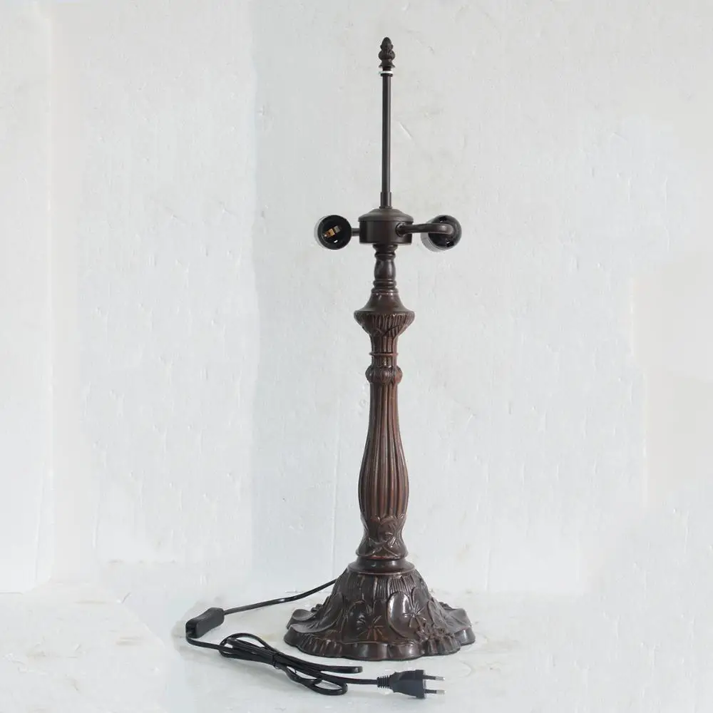 

Large Size Table Lamp Floral Base Only Suitable for 16 inch(40cm) Lampshade 2xE27/E26 Bulb Holder