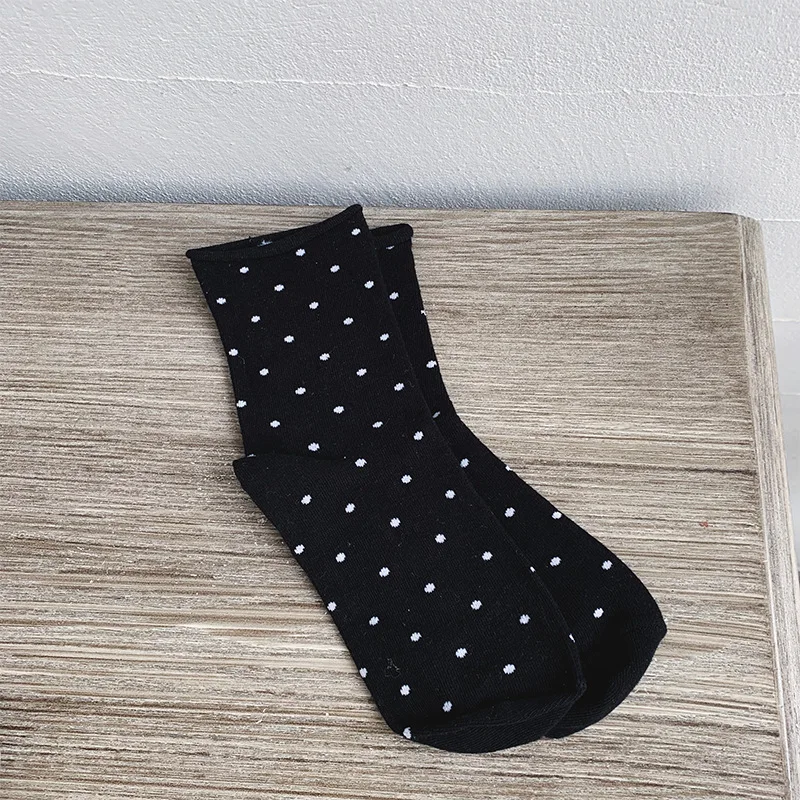 SP &amp CITY/японские короткие носки в горошек с закругленными краями для женщин