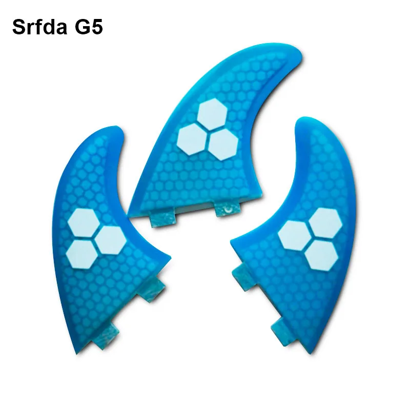 G5 Quillas Keels стекловолокно серфинговая доска двигатели руль плавник для серфинга FCS fin G5 3 шт доска для серфинга задний коврик aletas доска для серфинга плавники T - Цвет: Blue white sign G5