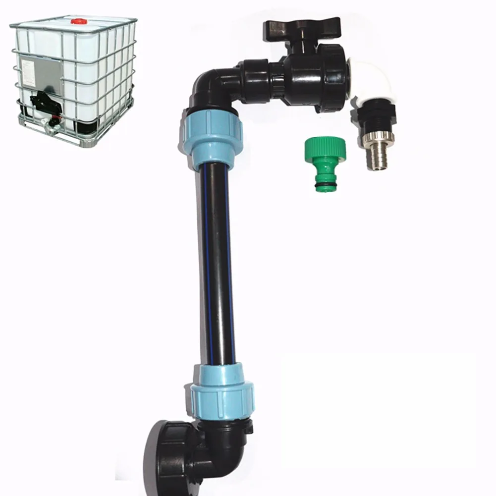 

1pcs Adapter Connection For IBC Adapter Connection Lever Set For 2 Tanks Outlet Tee Connector IBC tank Valve Replacement garden