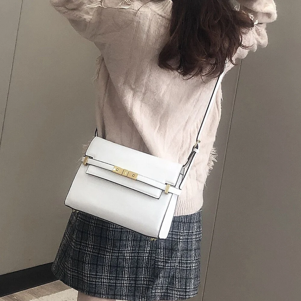 

High Quality Square Flap Bags for Women PU Leather Crossbody Messenger Bags Female Trend New Designer Shoulder Bag Daily Handbag