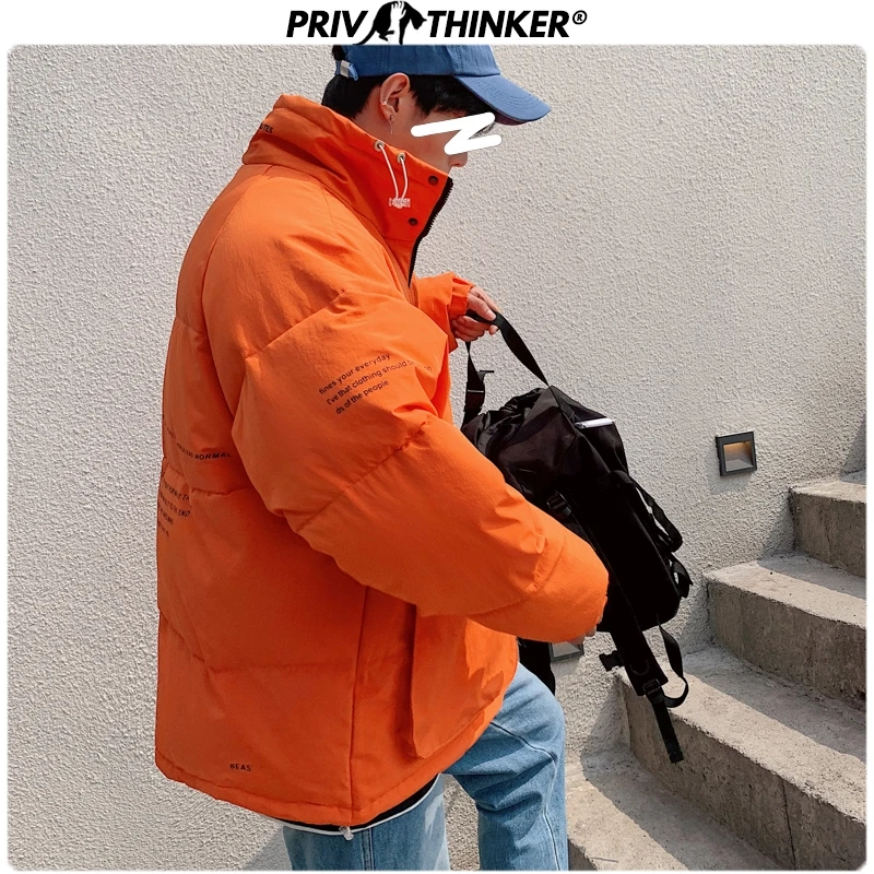 Privathinker 2019 свободные плотные зимние куртки для мужчин теплые длинные мужские