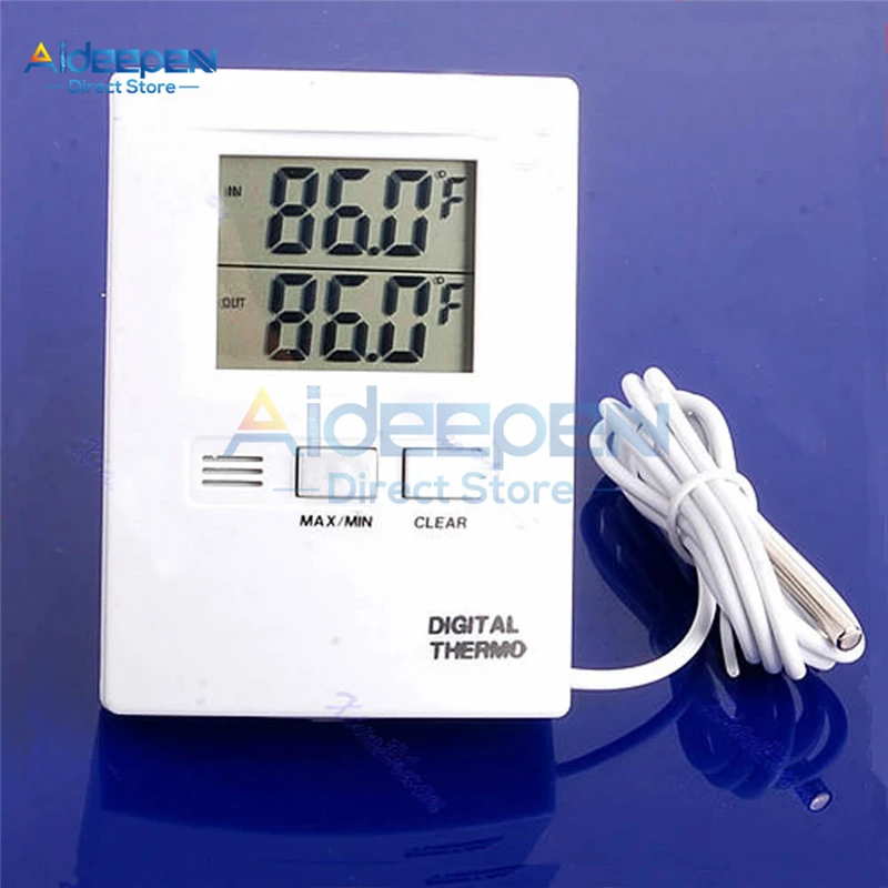 Цифровой термостат с ЖК-дисплеем датчик температуры для дома и улицы контроллер