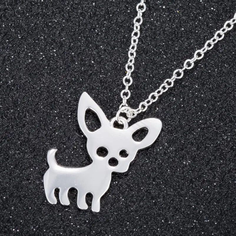 Оригами собака Чихуахуа кулон ожерелье для женщин Любовь мой питомец животное