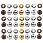 Круглые металлические бусины, 346 мм, 1 упаковка