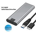 Корпус внешнего жесткого диска M2 SSD, чехол M.2 для USB 3,0 NGFF, корпус для NGFF SATA B M + B Key SSD M.2 2230 2242 2260 2280