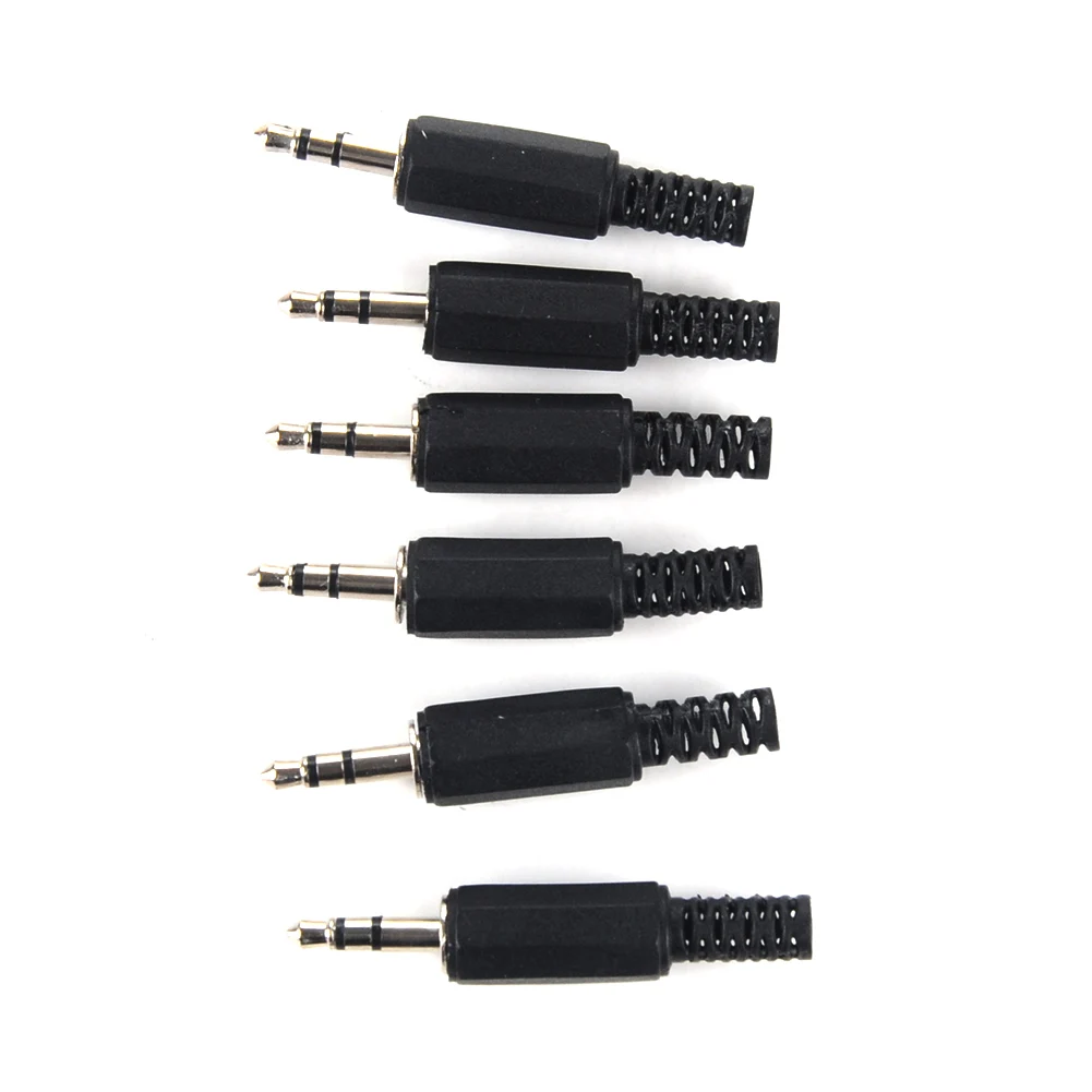 10pcs Adapt Jack Dual-channel Accessories Audio Connect Male Replacement For Repair 3.5mm Stereo Headset Plug | Обустройство дома