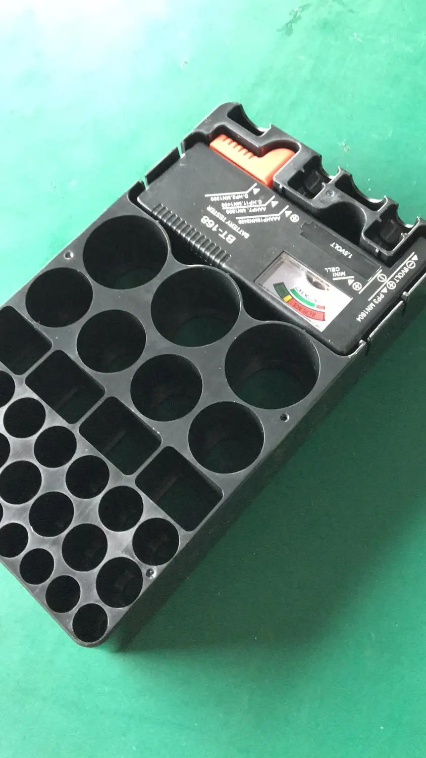 Контейнер для хранения батарей ATTKOO органайзер AA AAA 9V AG CR C D с тестером батареи BT168