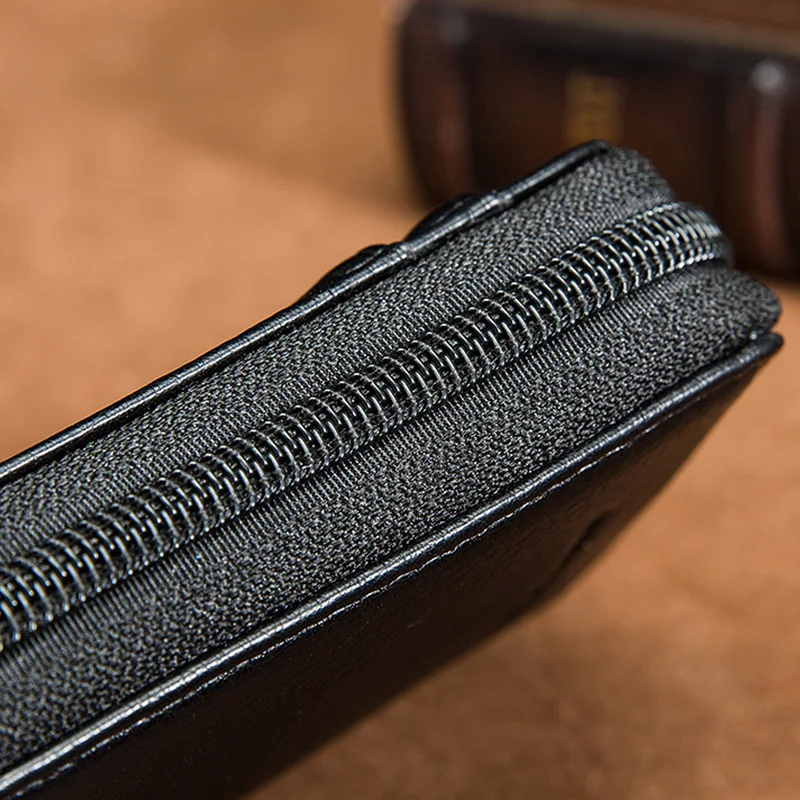 Для мужчин кожаный бумажник кредитной держатель для карт с функцией блокировки