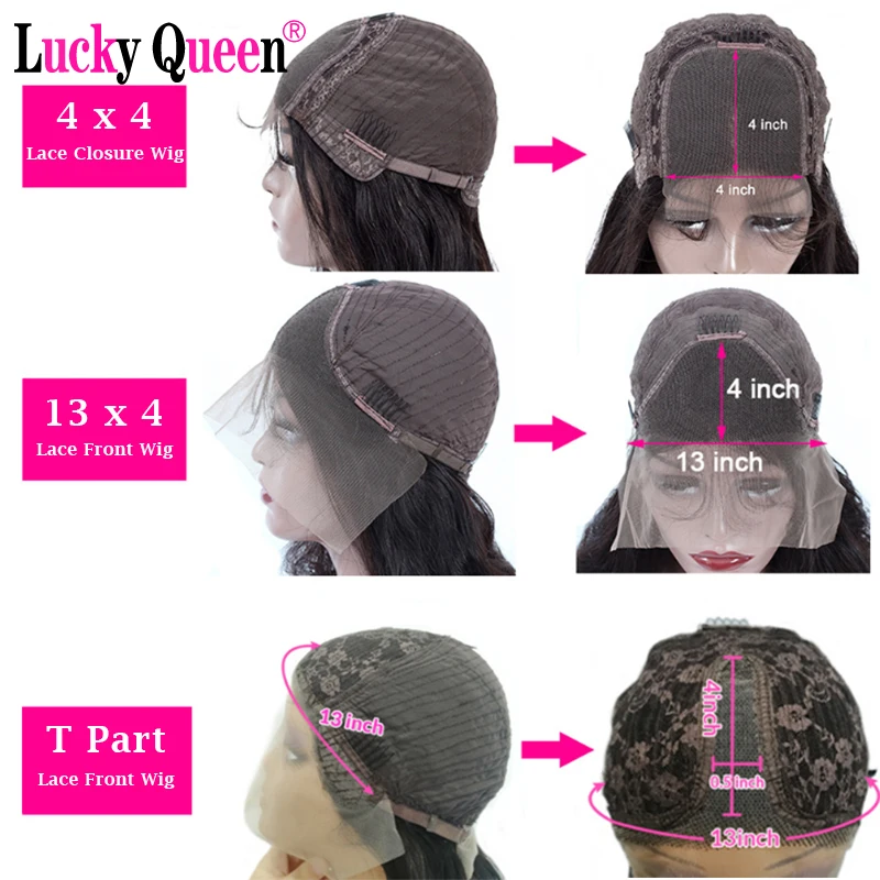 

Highlight 4/27 Colored Body Wave Wigs Transparent Lace Part Human Hair Wigs For Women Lucky Queen Malaysian Virgin Hair Wigs