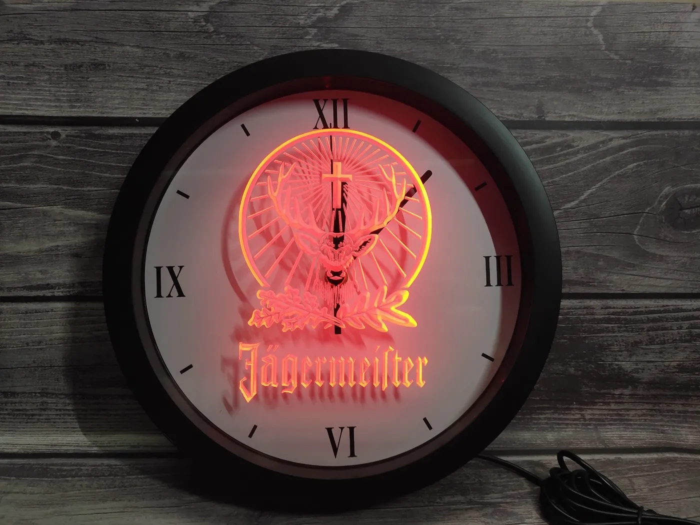 0r001 приложение Jagermeister Rgb светодиодные неоновые вывески настенные часы | Дом и сад