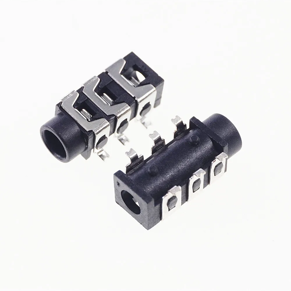 1000 шт./лента и катушка черный/розовый разъем для телефона диаметр 3 5 мм 6 контактов