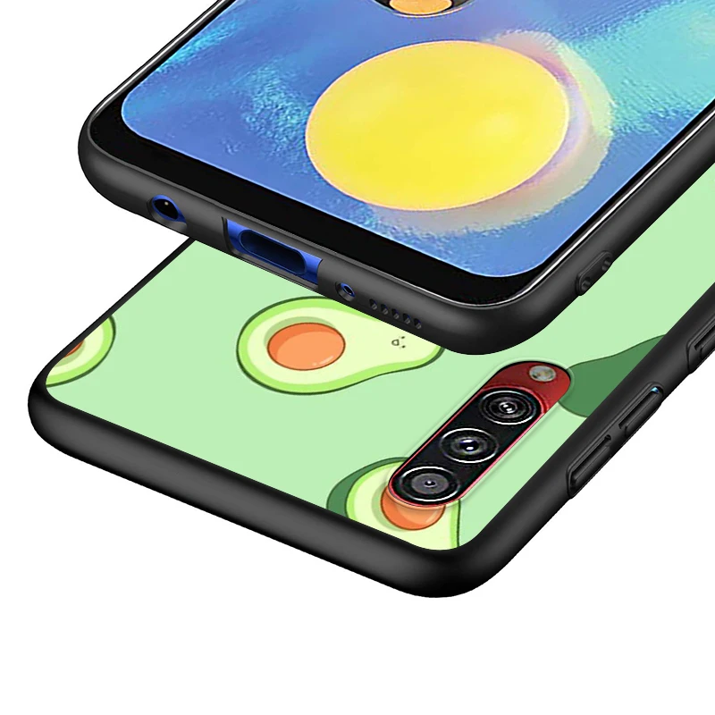 

Hot Cartoon Avocado For Samsung Galaxy A90 A80 A70 S A60 A50S A30 S A40 S A2 Core A20E A20 S A10S A10 E Black Phone Case