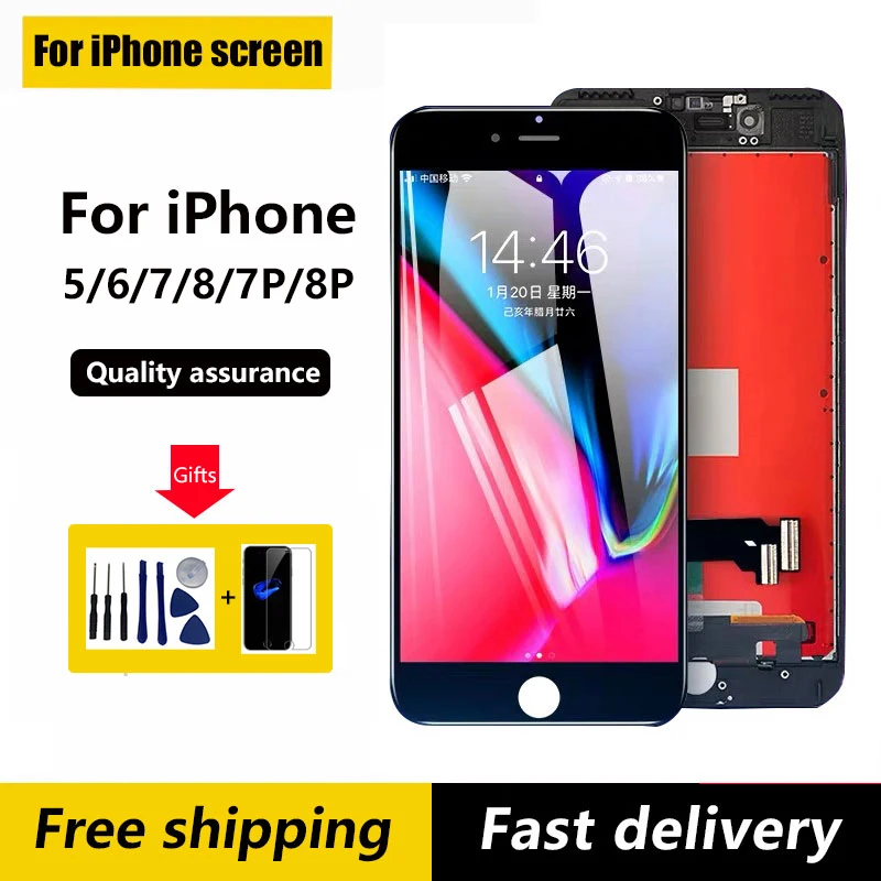 

Display for iPhone 8 Plus Separator Screens for iPhone 6 7 8 6s Plus AAA+++Touch Screen Replacement for iPhone 5 LCD Display