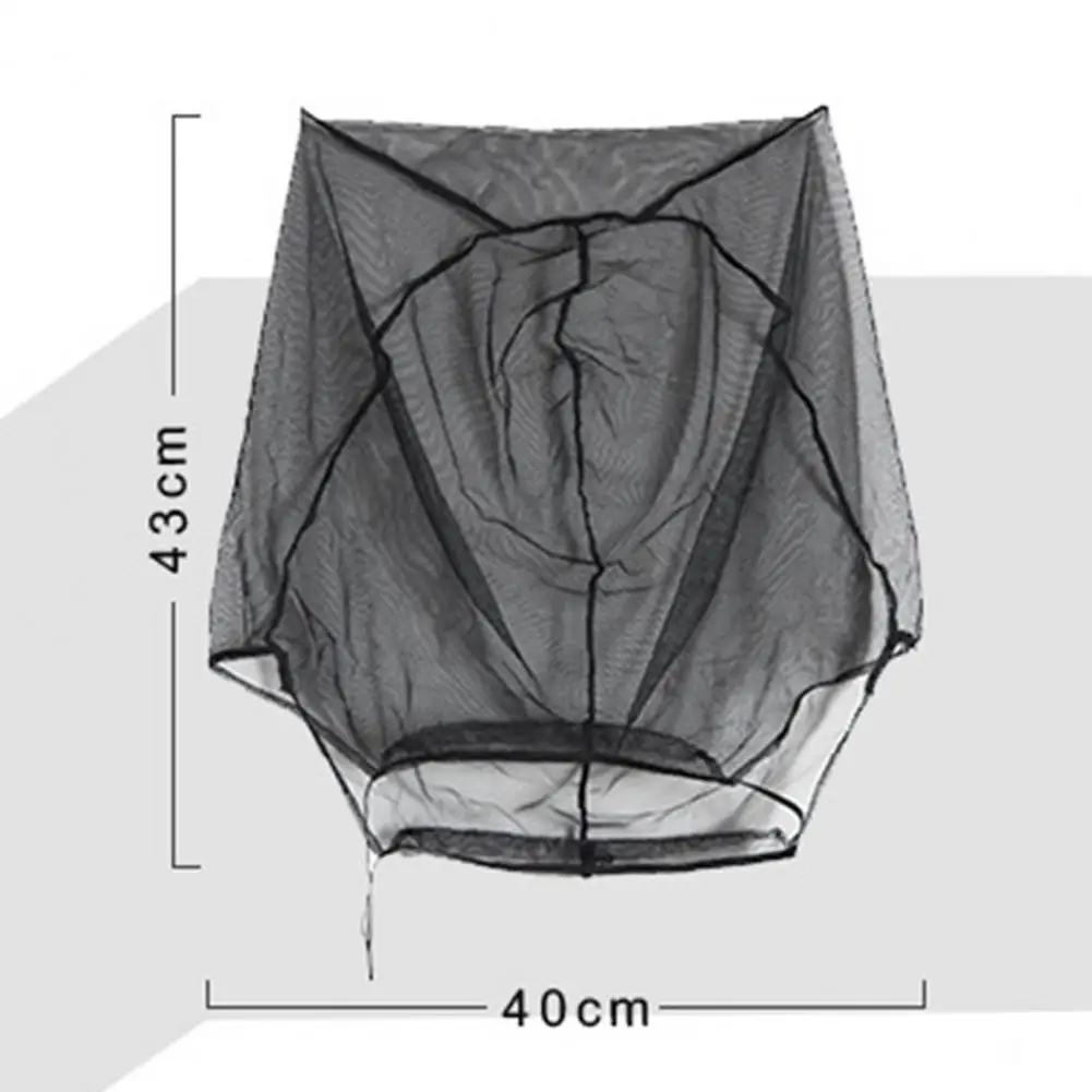 

Mesh Hat Wear-resistant Anti-mosquito Mesh Fabric Visible Head-Protector for Camping