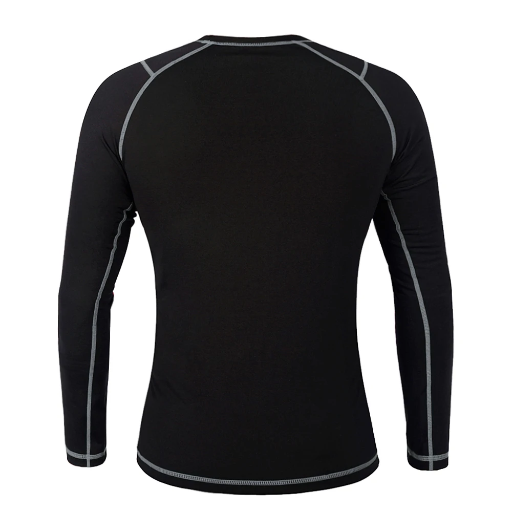 WOSAWE Running T-Shirt Fleece Thermal Underwear Winter Long Johns Tops Fitness Gym Shirts for Jogging Cycling Sports Base Layer