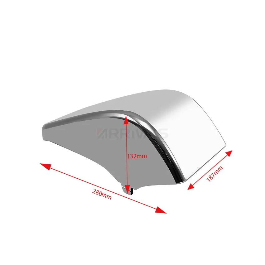 

Motorcycle Chrome Battery Side Fairing Cover Side Cover For Honda Shadow Metal 750 VT750 VT400 VT 400 1997-2003