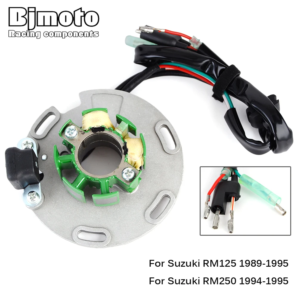 

Stator Coil For Suzuki RM125 1989-1995 RM250 1994-1995 32101-27C00 32101-27C01 32101-27C10 32101-43D00 32101-43D10 32101-28E00