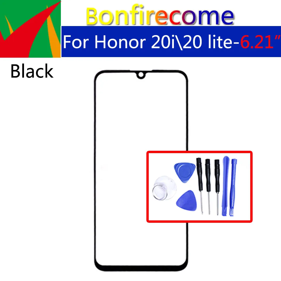 Для Huawei Honor 20i HRY TL00T Передний сенсорный экран стеклянный Внешний объектив для 20 Lite