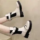 Женские массивные ботинки на платформе, зимние Роскошные брендовые дизайнерские ботинки челси на каблуке, 2022