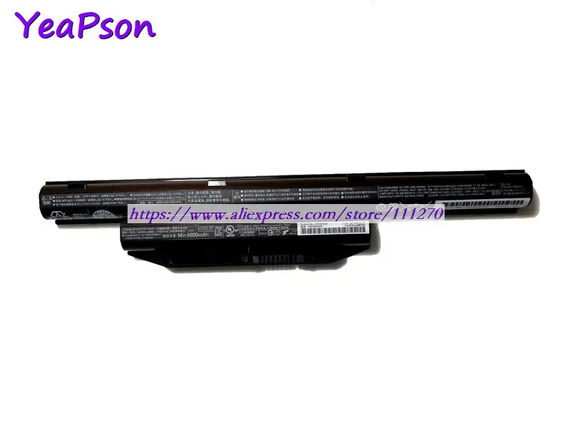 Аккумулятор Yeapson FPCBP426 FMVNBP234 FPB0313S 10 8 В 7100 мА ч 77 Втч для ноутбука Fujitsu LifeBook E751 E743 E753