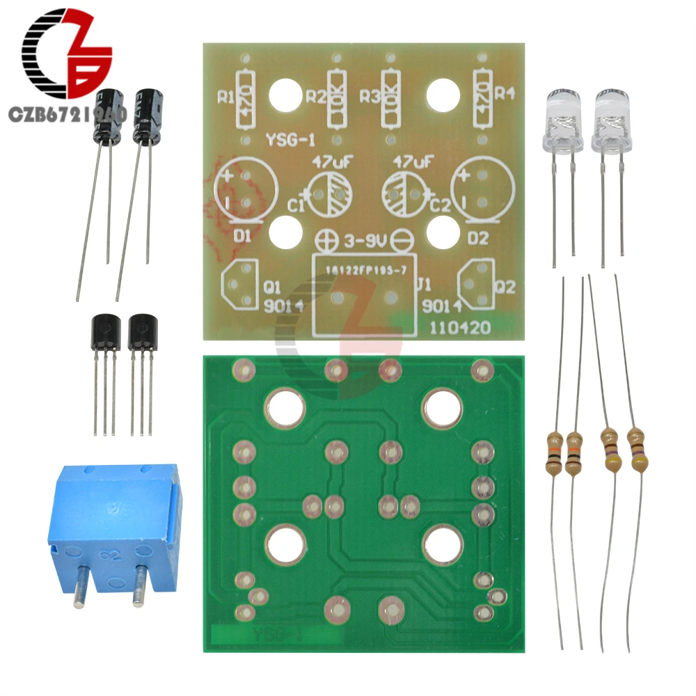 Печатная плата с сисветодиодный светодиодсветильник вспышкой 5 мм комплект