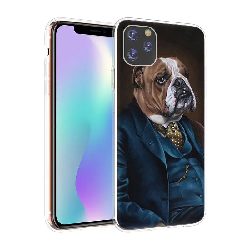 Phone Case for Apple iPhone 13 12 11 Pro Max X XR XS MAX 7 8 Plus SE2020 Cute French English Bulldog Silicone Soft cases Cover