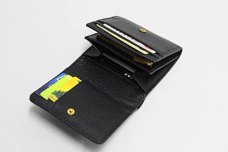 Женский кожаный короткий кошелек | Багаж и сумки