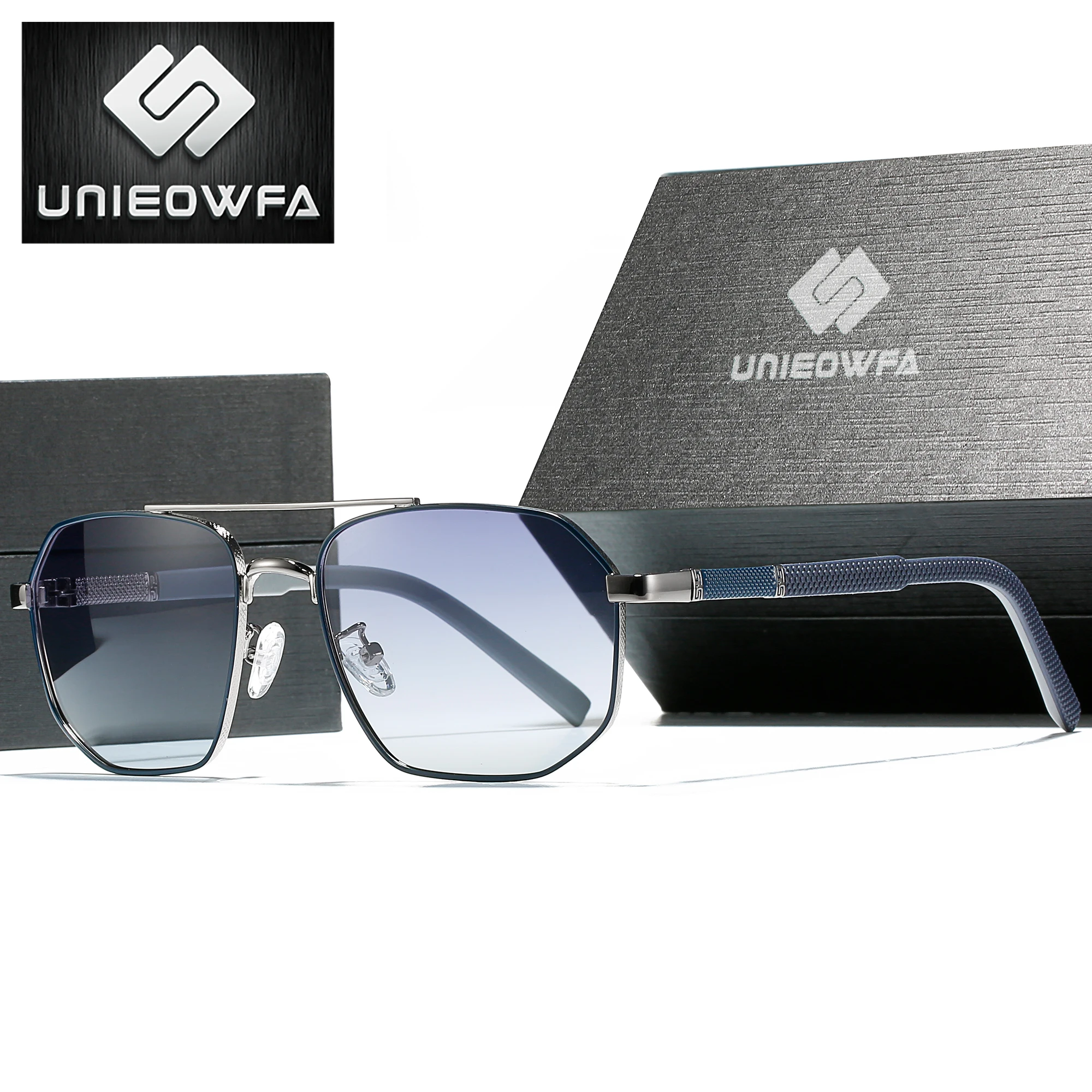 Солнцезащитные очки Мужские поляризационные прямоугольные по рецепту для