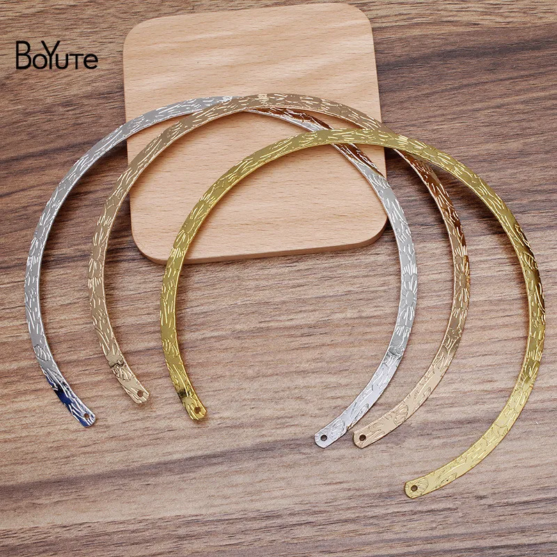 

BoYuTe (10 Pieces/Lot) 133MM Iron Metal Flower Carved Collar Choker Necklaces Jewelry Making Diy Handmade Materials