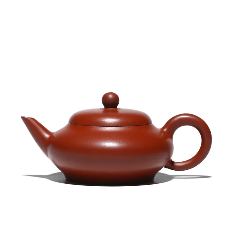 

Li Haiyan purple clay teapot virtual flat teapot yuzhongsha tea set raw material Dahongpao pure handmade horizontal teapot