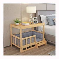 wooden kennel dog bed storage solid wood pet cat kennel dog house pet wooden bunk bed washable