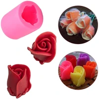 candle molds 3d silicone rose cylinder and sphere shape flower moulds for soap clay candle making diy homemade