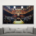 Настенная картина с изображением обезьяны, пантеры, современные постеры и принты, абстрактные картины для гостиной, домашний декор