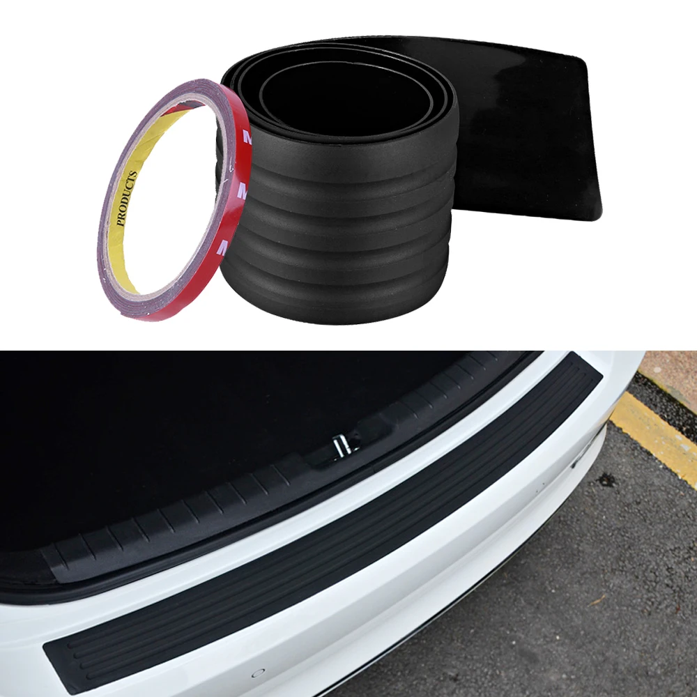 Car Styling Black Rubber Rear Guard Bumper Protector Trim cover for citroen c4 skoda seat leon ibiza mazda 6 mini cooper golf 7 |